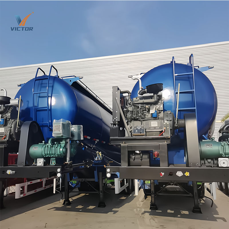 3-axle 40m³ Bulk Cement Tank Trailer